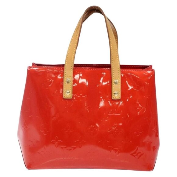LOUIS VUITTON Monogram Vernis Reade PM Hand Bag Red Rouge M91088 LV Auth ep10876 - Picture 3 of 16